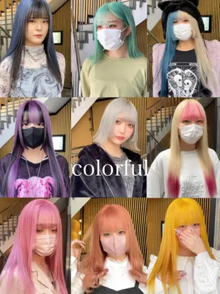 ミディアム カラー Selenehair 三条本店のヘアスタイル