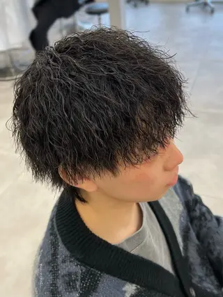 ショート パーマ 椿原 克音のヘアスタイル