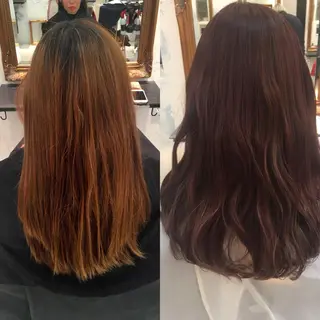 ロング カラー sato manamiのヘアスタイル