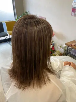 ミディアム カラー hair & spa Nalu所属・hair & spa Naluのヘアスタイル