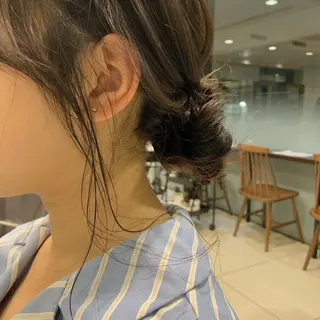 セミロング タンバルモリパーマ 礒井メンキのヘアスタイル