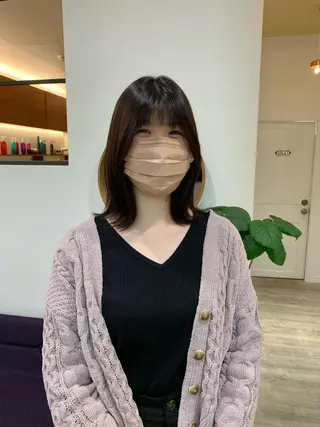 ミディアム カラー Door代官山所属・詩織/パーマ /代官山のヘアスタイル