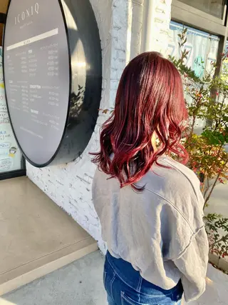 セミロング 尾崎 優也のヘアスタイル