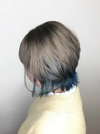 ショート カラー ヘアアレンジ 🧶ブリーチカラー TERU🧶のヘアスタイル