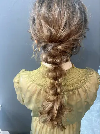 ロング ヘアアレンジ セットサロン      ラフテル所属・大阪/ヘアアレンジ /似合わせset💐のヘアスタイル