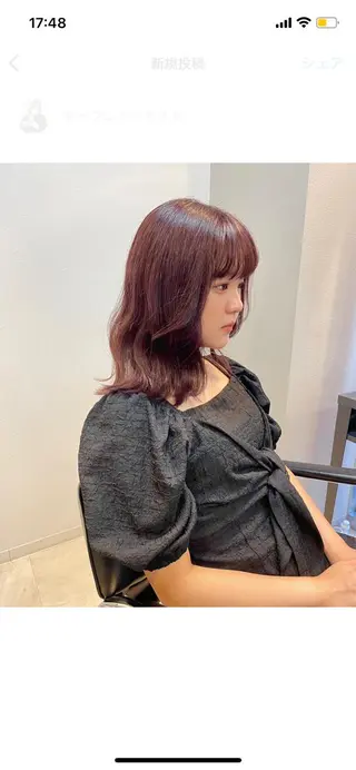 ミディアム カラー 🍨モテベージュ🩰 miraiのヘアスタイル