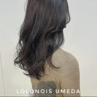 ロング カラー Lolonois梅田 /Okazaki:)のヘアスタイル