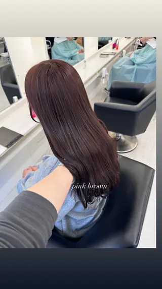 ロング ParveMix 宮﨑 梨里のヘアスタイル
