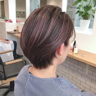 ショート カラー JILBLAN京都 ショート/ハイライトのヘアスタイル