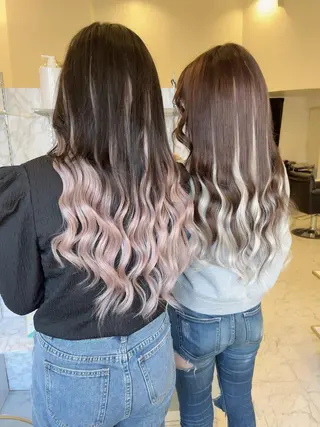 ロング ケアブリーチ&シール エクステの店和田翔莉のヘアスタイル