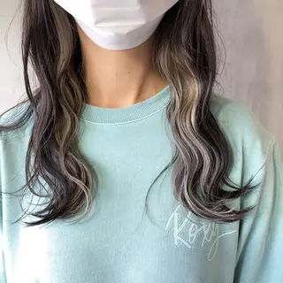 ロング カラー ヘアアレンジ ブリーチ/美髪矯正 垢抜けヘア/そらのヘアスタイル