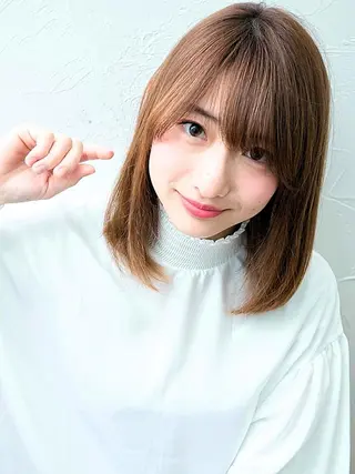 セミロング カラー 🌿flencia 丸 和博🌿のヘアスタイル