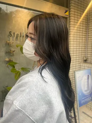 ロング StellA所属・MIZUKI/町田/ ハイトーンカラーのヘアスタイル