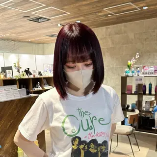 ミディアム 芦尾 佳照のヘアスタイル