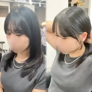 ミディアム D.I.E.V.A 渋谷所属・✨小顔レイヤー/ 中性ウルフ/清野龍平のヘアスタイル