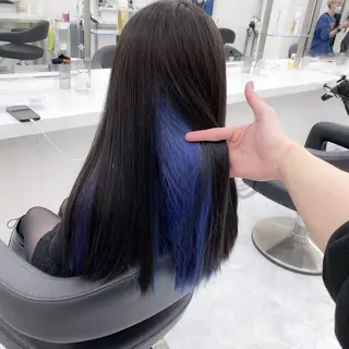 カラー 韓国風寒色/レイヤー 🩶横浜THREEのヘアスタイル