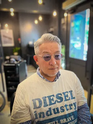 ショート メンズ THE MAN Leverage New York所属・大村 大心のヘアスタイル