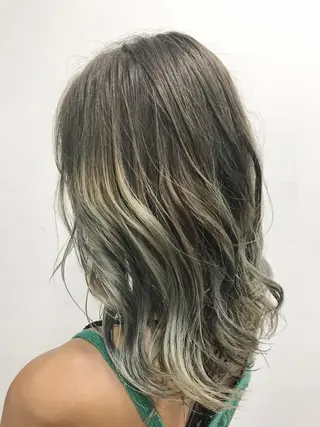 セミロング カラー 池田 雄太 ✨美髪縮毛矯正✨のヘアスタイル