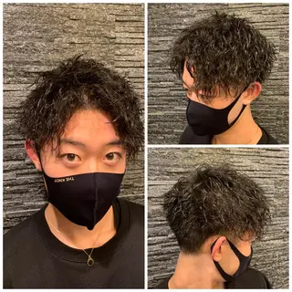ショート パーマ 高橋 大輔のヘアスタイル
