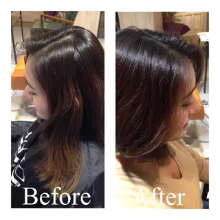 ショート ミディアム カラー アオガミ （前髪顔周りカット）のヘアスタイル