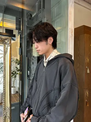 パーマ メンズ 西 優衣奈のヘアスタイル