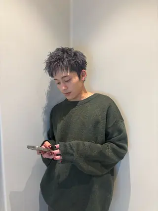 カラー メンズ 髪質改善カラー ベージュ🤎YUMEのヘアスタイル