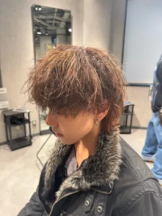 ショート カラー パーマ ヘアアレンジ メンズ キッズ メンズヘア◎ なぐらのヘアスタイル