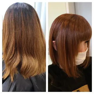 ミディアム カラー 【ネウィ天王寺 】seiyaのヘアスタイル