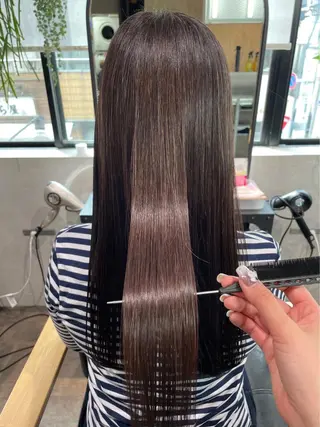 ロング 髪質改善&艶カラー/ ほんだあみ (♡)のヘアスタイル