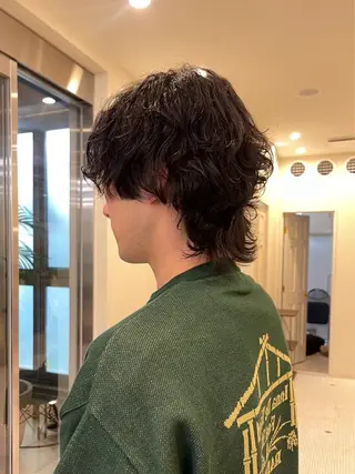 パーマ 韓国レイヤーカット/ ハイトーン/マアヤのヘアスタイル