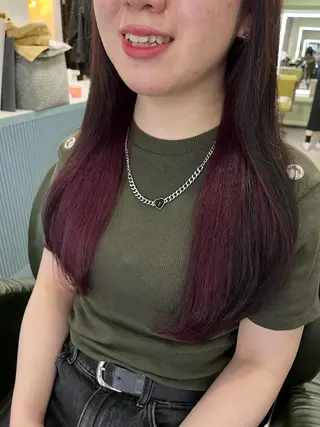 ロング カラー ゴニトウキョウ所属・Yena🎀韓国ヘア イェナのヘアスタイル