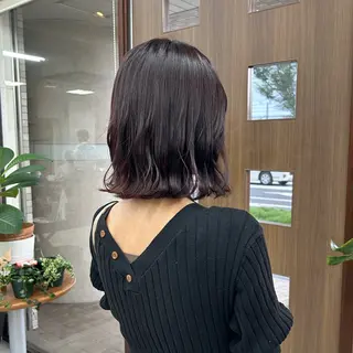 ミディアム ダブルカラー/韓国 ヘア/さわのあかねのヘアスタイル