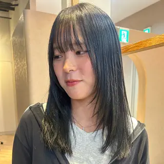 ミディアム カラー このか/似合わせ/ 透明感/ダブルカラーのヘアスタイル