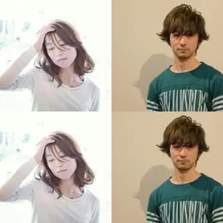 パーマ カラー シ マのヘアスタイル