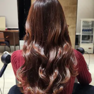 ミディアム カラー Nanako。/韓国 ヘア/顔周りカットのヘアスタイル