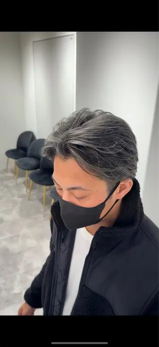 カラー メンズ 𝐚𝐨𝐢 メンズ ‪‪/メッシュのヘアスタイル