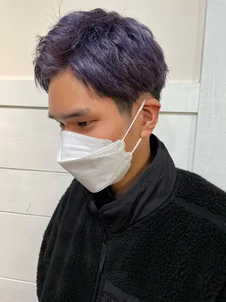 カラー メンズ 足立 悠輔のヘアスタイル