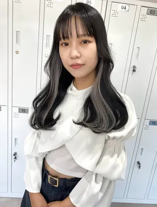 ロング カラー 流行りのレイヤーカッ ト得意💟akariのヘアスタイル