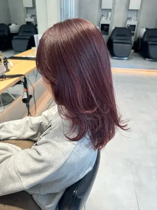 セミロング カラー 風香🪼レイヤー /透明感カラーのヘアスタイル