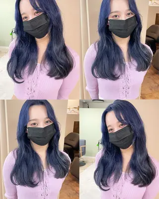 セミロング rina／ベージュ ワンホン/韓国ヘアのヘアスタイル