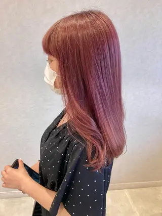 セミロング カラー nono/パーマ /顔まわりカット🐈のヘアスタイル