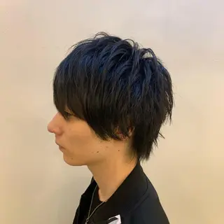 ショート カラー メンズ 〽️magico/ ウルフDaiki〽️のヘアスタイル