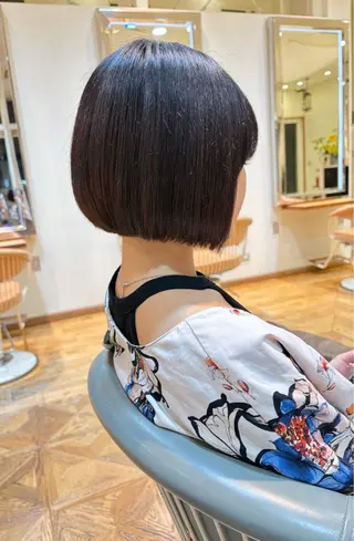 ショート ボブカット／ 明千のヘアスタイル