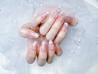 ミディアム 長さだし専門店 ROKANAILのネイルデザイン