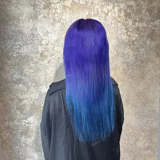 ロング カラー 編み込みエクステ/ ハイトーン りょすけのヘアスタイル