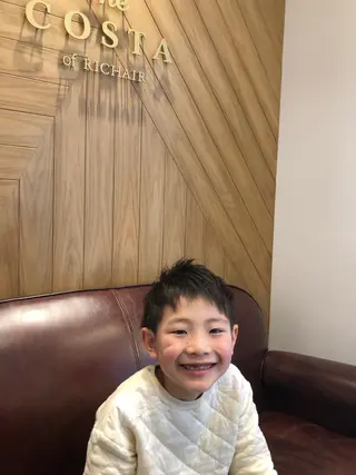 ショート メンズ キッズ 鈴村 大介のヘアスタイル