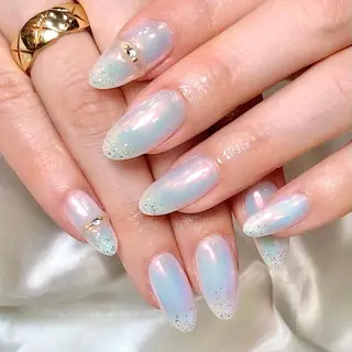 セミロング カラー ネイル éclat所属・éclat エクラのネイルデザイン