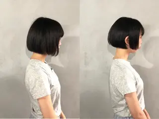 ショート カラー ボブ/ショート/ 白髪染め/メンズ葛西のヘアスタイル