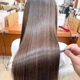 ロング カラー パーマ 縮毛矯正/髪質改善 /韓国風　山川春輝のヘアスタイル