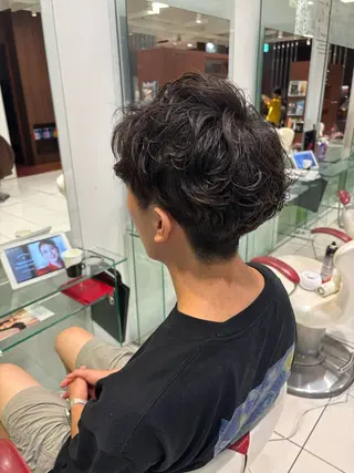 パーマ メンズ 沼田 小太郎のヘアスタイル